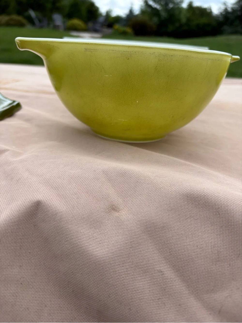 Vintage Pyrex Verde Cinderella Nesting Mixing Bowl Set from 1967 - 1972,
